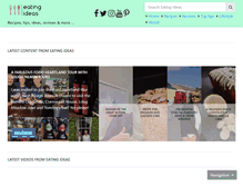 Tablet Screenshot of eatingideas.com